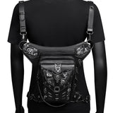 RETRO SKULL STEAMPUNK LEG BAG WALLET_CWAB0647