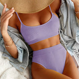 STRIPED WOMEN S SWIMWEAR VIBRANT BIKINI SET_CWMW0175