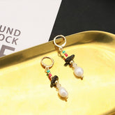 HIGH GRADE RETRO NATURAL PEARL EARRINGS FOR WOMEN_CWAJE3812