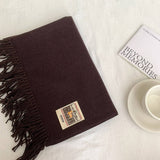 SOLID COLOR FAUX CASHMERE SCARF WINTER WRAP_CWASC2303