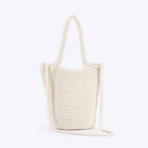 SOLID COLOR SIMPLE BOHEMIAN STYLE HAND WOVEN BAG_CWAB4685
