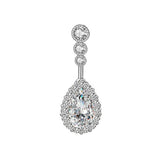 HOT SELLING TEARDROP CZ BELLY BUTTON PIERCING_CWMM9248