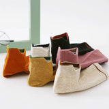 SPRING SOLID COLOR COTTON SOCKS FOR WOMEN_CWMS2043