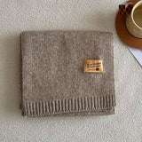 SOLID WOOL BLEND KNIT SCARF FOR WOMEN WARMTH_CWASC2284