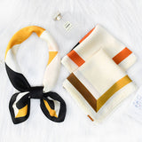 RETRO COLOR MATCHING MULTIFUNCTIONAL SQUARE SCARF_CWASC1156