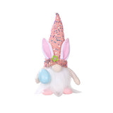 EASTER DECORATION WITH LIGHT SEQUIN HAT DOLL DOLL_CWMM3475