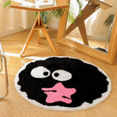 CUTE SOOT PLUSH ROUND RUG CARTOON FLOOR MAT_CWMM7510