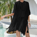 SUMMER NEW LOOSE BEACH SWIMSUIT COVER UP_CWMW0668