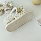 Winter Plush Open Toe House Slippers House Shoes_Cwmm2986