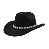 MEN WOMEN ETHNIC WOOL COWBOY FEDORA JAZZ HAT_CWAH04454
