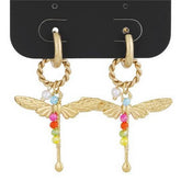 COLORFUL TEMPERAMENT FASHION DRAGONFLY EARRINGS_CWAJE5125