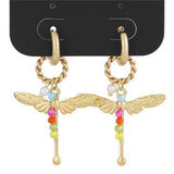 COLORFUL TEMPERAMENT FASHION DRAGONFLY EARRINGS_CWAJE5125