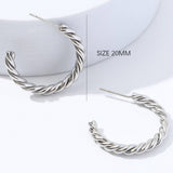 14K GOLD PLATED TWISTED ROPE ROUND HOOP EARRINGS_CWAJE0549