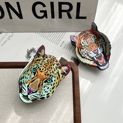 Tiger Leopard Hair Claw?Wild Animal Acetate Clip