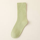 SOLID COLOR BONELESS SOCKS STACKED MID TUBE SOCKS_CWMS1116