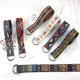 Cwabe0951_Double Buckle Canvas Casual Belt