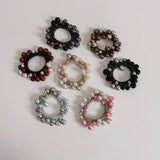 PEARL HAIR TIE BOHO BUN HOLDER FOR WOMEN_CWAHA6762