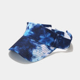 Tie-Dye Visor Hat Sunshade Cap For Spring/Summer_Cwah3296