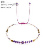 RICE BEAD HAND WOVEN SEMI PRECIOUS STONE BRACELET_CWMM3801