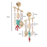 STAINLESS STEEL OCEAN SERIES CONCH SHELL EARRINGS_CWAJE5117