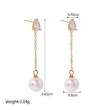 EXQUISITE PEARL ZIRCONIA 18K EARRINGS_CWAHA0906