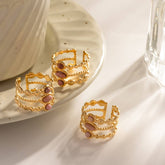 NATURAL RHODOLITE RING NON FADING FASHION RING_CWAJE1234