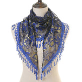 Fashionable Thin Lace Colored Scarf Veil_Cwmm2003