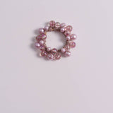 SWEET CUTE WRINKLED PEARL HAIR TIE SIMPLE NEW BAND_CWAHA6777