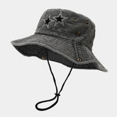 Womens Star Rhinestone Wide Brim Sun Hat_Cwah3807