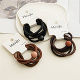 4PCS SET BALL SIMPLE HAIR TIES_CWAHA0333