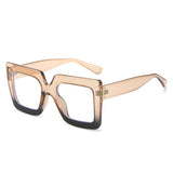 Tortoiseshell Square Frame Fashion Glasses_Cwasg0235