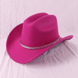 RHINESTONE WESTERN FEDORA HAT WITH WIDE BRIM_CWAH3660