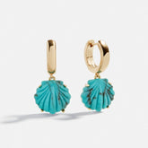 Trendy Summer Ocean Shell Earrings Stainless Steel