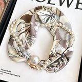 Pearl Magnetic Skinny Silk Neck Scarf_Cwasc03931
