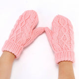 Winter Solid Color Knitted Fingerless Gloves_Cwag0252