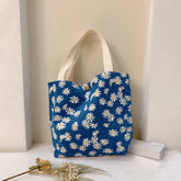 Vintage Corduroy Handbag, Lunch Or Mommy Bag_Cwab1216