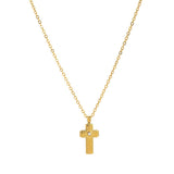 STAINLESS STEEL FASHION CROSS NECKLACE_CWMM5709