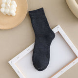Winter Plus Velvet Thick Warm Terry Mid-Tube Socks_Cwms1391