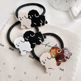 CARTOON CUTE DOG HIGH ELASTIC HAIR TIE_CWAHA1096