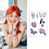 GOLD FOIL TATTOO STICKERS FOR GIRLS CHIC CLASSY_CWMM8366