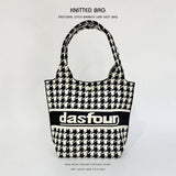 NEW NICHE DESIGN PATTERN KNITTED SHOULDER HANDBAG_CWAB2377