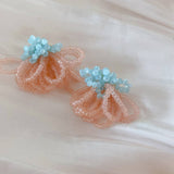 NEW CONTRAST COLOR BEADED EARRINGS_CWAJE1690