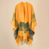 FASHIONABLE WARM STRIPED COLOR MATCHING SHAWL_CWMM2087