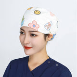 NURSE CAP OPERATING ROOM ADJUSTABLE ROUND CAP_CWAH3336