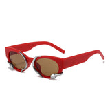 SMALL FRAME SUNGLASSES STEAMPUNK CATEYE SUNGLASSES_CWASG0565