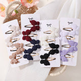 DOUBLE LAYER PEARL BOW HAIR CLIP SET FOR KIDS_CWAHA6702