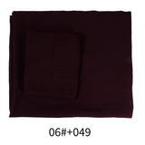 Two-Piece Chiffon Shawl And Headscarf_Cwasc2424