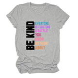 Trendy Womens Tee With Kindness Slogan