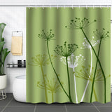 DANDELION FLOWER WATERPROOF SHOWER CURTAIN_CWMM1794