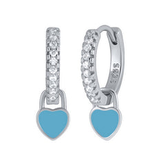 NEW SIMPLE MULTI COLOR LOVE GEOMETRIC EARRINGS_CWAJE1764